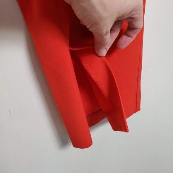 Alfani Boot Leg Tummy Control Pants Slit Hem Womens Size 14 Red Ash NEW - Picture 4 of 9